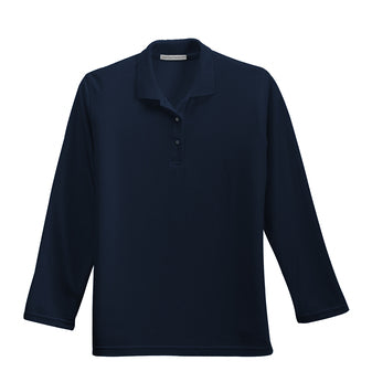L500LS Port Authority® Ladies Silk Touch™ Long Sleeve Polo