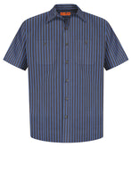 Load image into Gallery viewer, CS20 Red Kap® Short Sleeve Striped Industrial Work Shirt
