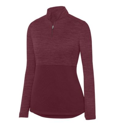 AUGUSTA SPORTSWEAR LADIES SHADOW TONAL HEATHER 1/4 ZIP PULLOVER32