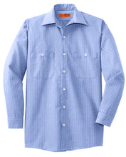 Load image into Gallery viewer, CS10LONG Red Kap® Long Size, Long Sleeve Striped Industrial Work Shirt
