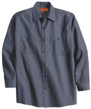 Load image into Gallery viewer, CS10LONG Red Kap® Long Size, Long Sleeve Striped Industrial Work Shirt
