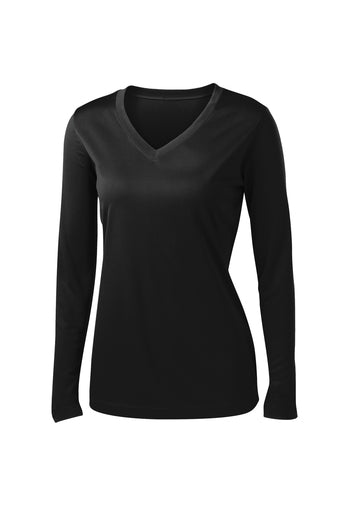 LST353LS Sport-Tek® Ladies Long Sleeve PosiCharge® Competitor™ V-Neck Tee
