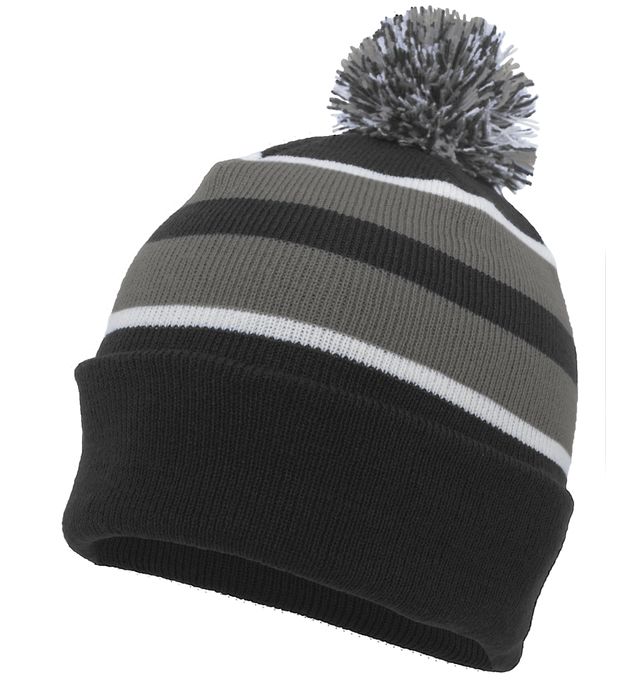 PACIFIC HEADWEAR KNIT FOLD OVER POM-POM BEANIE 641K