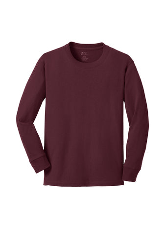 Port & Company® Youth Long Sleeve Core Cotton Tee18