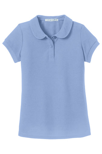 YG500 Port Authority® Girls Silk Touch™ Peter Pan Collar Polo