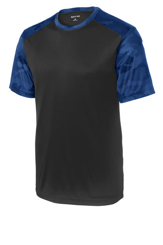 Sport-Tek® Youth CamoHex Colorblock Tee