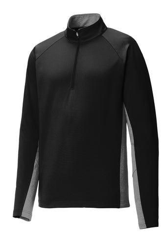 ST854 Sport-Tek® Sport-Wick® Stretch Contrast 1/2-Zip Pullover