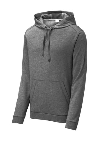 Sport-Tek ® PosiCharge ® Tri-Blend Wicking Fleece Hooded Pullover ST296 Grey