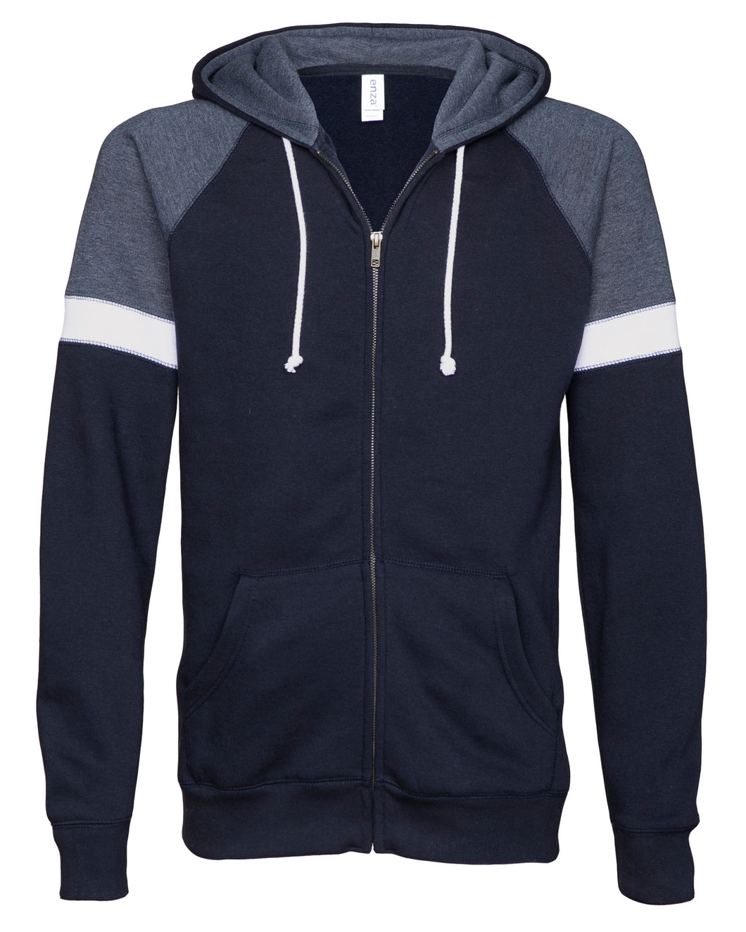 EZ398 Enza® 39879 Unisex Colorblock Full Zip Hood